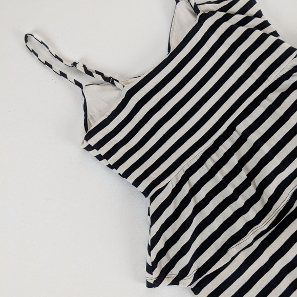 Sparkle & Fade striped peplum bodycon mini dress - Picture 7 of 8